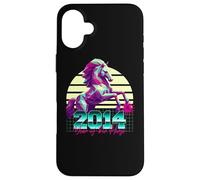 2014 Anno del Cavallo anni '80 Retro Vaporwave Zodiaco Cinese Custodia per iPhone 16 Plus