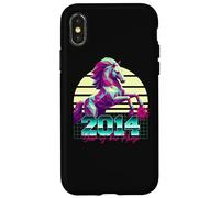 2014 Anno del Cavallo anni '80 Retro Vaporwave Zodiaco Cinese Custodia per iPhone X/XS