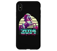 2014 Anno del Cavallo anni '80 Retro Vaporwave Zodiaco Cinese Custodia per iPhone XS Max