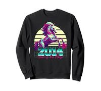 2014 Anno del Cavallo anni '80 Retro Vaporwave Zodiaco Cinese Felpa