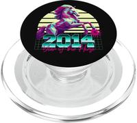 2014 Anno del Cavallo anni '80 Retro Vaporwave Zodiaco Cinese PopSockets PopGrip per MagSafe