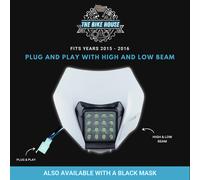 2015 - 2016 Bianco Husky 16 LED Fanale Super Bright Husqvarna Luce Te Fe