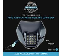 2015 - 2016 Nero Husky 16 LED Fanale Super Bright Husqvarna Luce Te Fe