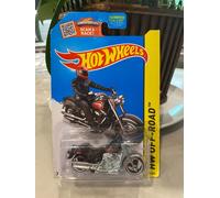 2015 Hot Wheels #82 HARLEY-DAVIDSON FAT BOY HW Moto Fuoristrada Nero