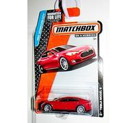 2015 Matchbox MBX Adventure City: Tesla Model S (rosso)