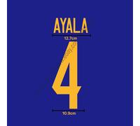 2016/17 Tigres UANL Away Fan Made Name Set - Ayala #4 Soccer Heat Transfer Patch
