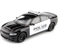 2016 Dodge Charger R/T Pursuit Police Negro/Blanco 1:24 Welly 24079
