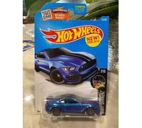 2016 Hot Wheels #87 Notte Burnerz 7/10 Ford Shelby GT350R Blu Variante W/