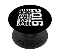 2016 JUST A BOY WHO LOVES BASEBALL 10° COMPLEANNO PopSockets PopGrip Adesivo