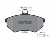 2016801 TEXTAR Kit pastiglie freno, Freno a disco per SEAT,VW,WULING (SGMW)