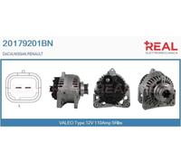20179201BN REAL Alternatore per DACIA,NISSAN,RENAULT