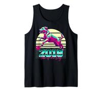 2018 Anno del Cane Compleanno 80s Retro Segno Zodiacale Cinese Canotta