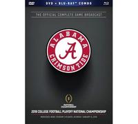 2018 CFP Alabama National Championship Dvd/Blu-ray Combo (DVD) Rose Bowl Winner