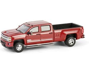 2018 Chevrolet Silverado 3500 HD Duplice Rosso Metallico 1:64 Greenlight 46150D