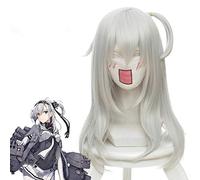 2018 Nuova collezione Kantai Parrucca cosplay Suzutsuki Parrucca giapponese da gioco Parrucca da costume sintetica resistente al calore lunga 60 cm
