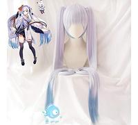 2018 !! Vocaloid Hatsune Singer Snow Miku Straight Ponytails Anime Show Parrucca Cosplay Colore Sfumato
