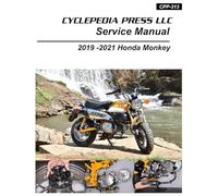 2019 - 2021 Honda Monkey 125 Cyclepedia Printed Motorcycle Service Manual