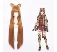 2019 Anime The Rising of the Shield Hero Cosplay Parrucca Raphtalia Tate no Yuusha no Nariagari Costume Cosplay Parrucche + Forcine per le orecchie
