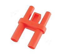 2019-ARS-IEC-R connettori: 4 mm banane ponti di commutazione 36A rosso nichel...