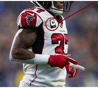 2019 Atlanta Falcons Ricardo Allen S 1-⭐-Star Stick-On Black CAPTAINS C-PATCH