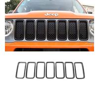 2019 Coperchio inserto griglia anteriore auto ABS, rivestimento inserti griglia 7pcs