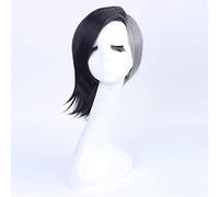 2019 di alta qualità a buon mercato Anime Tokyo Ghouls Ken Kaneki parrucca Cosplay Ragazze Ragazzi Uta Breve Nero Grigio bianco Parrucche sintetiche dei capelli One Size UTA SHORT WIG 1