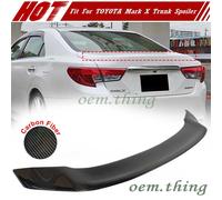 2019 Fit For TOYOTA Mark X Generation 4D TR Style Rear Trunk Boot Spoiler Carbon
