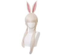 2019 New Anime BEASTARS Cosplay Haru Parrucca con orecchie di coniglio Animali personificati Carina parrucca per capelli Cosplay Halloween Regali di Natale Parrucca lunga con orecchie