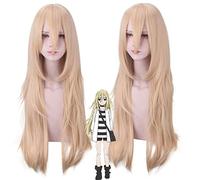 2019 nuovi angeli della morte parrucca cosplay Catherine Ward per le donne anime angeli morte festa parrucche miste colore graduale capelli + cappuccio parrucca taglia unica PL-036