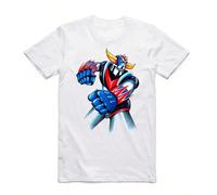 2019 S-XXX Maglietta Uomo Grendizer Anime Serie Robot Giapponese Classica Maniche Corte Girocollo Harajuku Casual Swag 2XL,3XL,4XL,5XL,L,M,S,XL