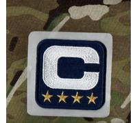 2019 Stagione CAPITANO Maglia 4-GOLD- ⭐⭐⭐⭐ Stella Blu Navy Adesivo C-Patch