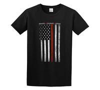 2019 Thin Red Line Flag Firefighter Fire Department Tee Fire Fighter USA Hero T-Shirt Black Mens Tee Unisex Shirt XL