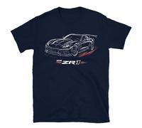 2019 Vette ZR1 C7 Supercar T-Shirt American Performance Tee Sports Fan Car Gift, blu, XXL