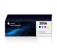 201A 201X Cartucce toner di ricambio Pro MFP M277dw M252dw per HP 201A 201X Toner (con chip) CF400A CF400X CF401A CF402A CF403A funziona per stampanti M277c6 M277n M277 M252n confezione da 4 (1BK+) 1C