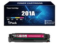 201A Compatibile per HP CF410A CF411A CF413A CF412A Cartuccia Toner con Chip per HP M452dw M452dn M452nw M477fnw M477fdn M477fdw M377dw Inchiostro per Stampante Colori Brillanti,M-1 piece