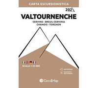 202 Valtournenche Cervino - Breuil-Cervinia - Chamois - Torgnon. Carta escursionistica 1:25.000