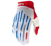 2020 100% Ridefit Motocross MX MTB Guanti Moto - Rosso/Bianco/Blu
