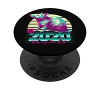 2020 Anno del Ratto anni '80 Retro Vaporwave Segno zodiacale cinese PopSockets PopGrip Adesivo