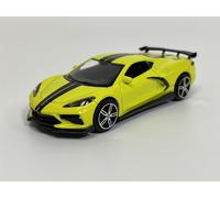 2020 Chevrolet Corvette Stingray Coupe Giallo Strisce Nere 1:43 Burago 183000