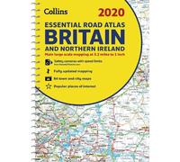 2020 Collins Essential Road Atlas Britain and Northern Ireland (Anello, filo)