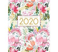 2020 Planner Weekly and Monthly: January to December: Watercolor Cover
