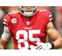 2020 San Francisco 49ers George Kittle Te 3- ⭐⭐⭐ Stella da Stiro Rosso Captain