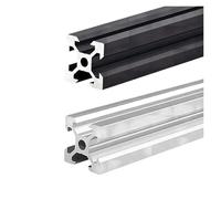 2020 V-Slot Aluminum Extrusion Profiles 550-1500mm, 2Pcs - EU Standard Linear Rail Guide For CNC Router Machine And 3D Printer(Silver Anodized,550mm 2pcs)