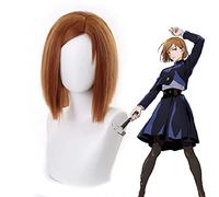 2021 Anime Cosplay Jujutsu Cosplay Nobara Kugisa Parrucca Nobara Costume Parrucca con wigcap libero Resistenza alle alte temperature