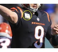 2021 CINCINNATI BENGALS Joe Burrow QB CAPTAINS 2-⭐-STAR Toppa Camo C-Patch