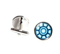 2021 Iron Man Arc Reactor Tony Stark Arc Reactor Comic Hero Glass Dome Gemelli Artigianali Gioielli Gemelli