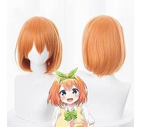 2021 New Nakano Yotsuba Parrucca Cosplay Gotoubun No Hanayome La Quintessenza Quintuplets Donne Arancione Parrucca Cosplay Nakano Yotsuba