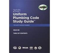 2021 Uniform Plumbing Code Study Guide