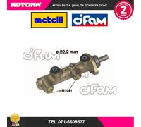 Metelli 05-0127 Cilindro Freno Principale e Parti di Ricambio, grigio