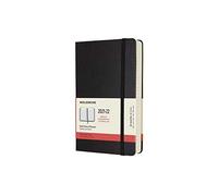 Moleskine - Agenda Giornaliera 18 Mesi, Agenda 2021/2022, Daily Planner con Copertina Rigida e Chiusura ad Elastico, Formato Large 13 x 21 cm, Colore Nero, 608 Pagine